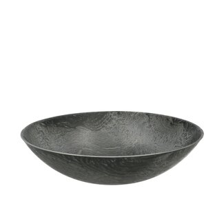 4A Melamine Plastic Bowl Plate | Colour: Grey | Diameter 28 centimetres | Height 8 centimetres | Per 12 bowls
