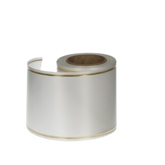 4A Natural White Gold Satin Machine Ribbon | Width 100 millimetres | Length 25 metres | Per piece