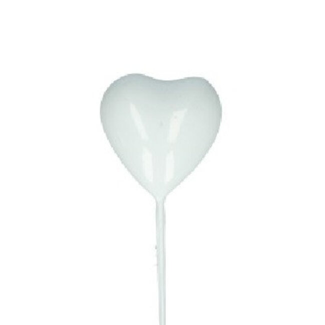 Heart Stake | Colour: Natural White | Length ±20 centimetres | Diameter 3 centimetres | Per 48 stakes