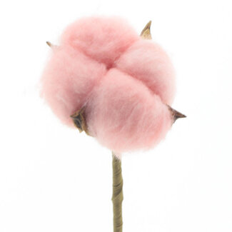 4A Katoen Bijsteker | Kleur: Roze | Diameter ± 5 centimeter | Lengte bijsteker ± 50 centimeter | Per 25 bijstekers