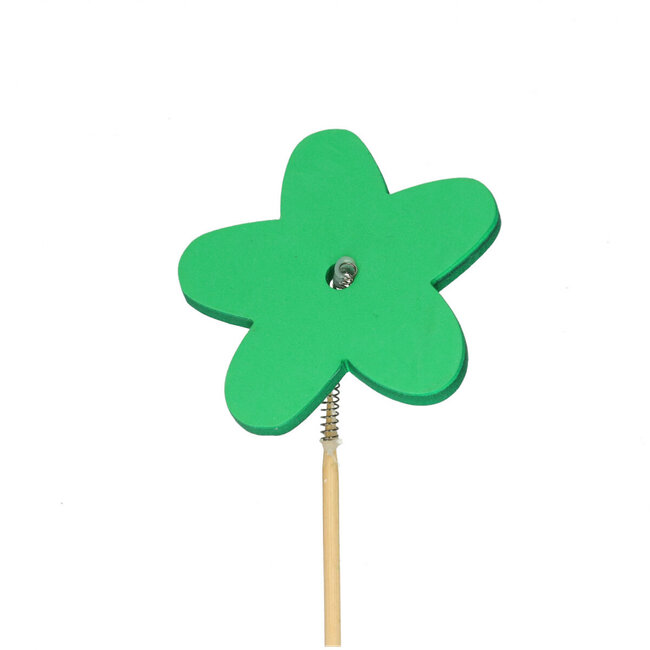 Flower Stake | Colour: Green | Flower diameter 7 centimetres | Stake length ± 50 centimetres | Per 25 stakes