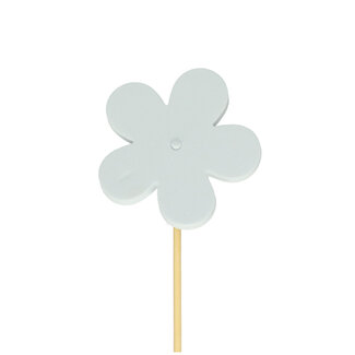 4A Flower Stake | Colour: Natural White | Flower diameter 7 centimetres | Stake length ± 50 centimetres | Per 25 stakes