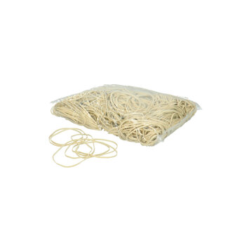 4A Natural White Elastic Bands | Diameter 80 millimetres | Per 3 kilograms