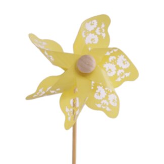 4A Windmill Stake “Jazz” | Colour: Yellow | Diameter 9 centimetres | Stake length ± 50 centimetres | Per 25 stakes