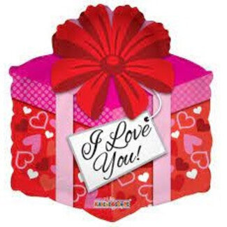 4A Party! Ballon „Ich liebe dich“ | Farbe: Rot | Durchmesser 45 Zentimeter | Pro 10 Ballons