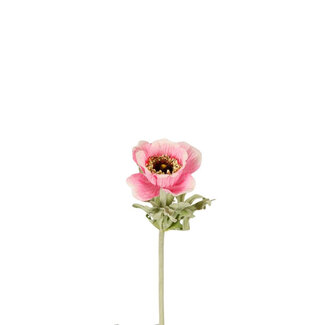 4A Anemone Artificial Flower | Colour: Pink | Length ± 36 centimetres | Per 12 artificial flowers