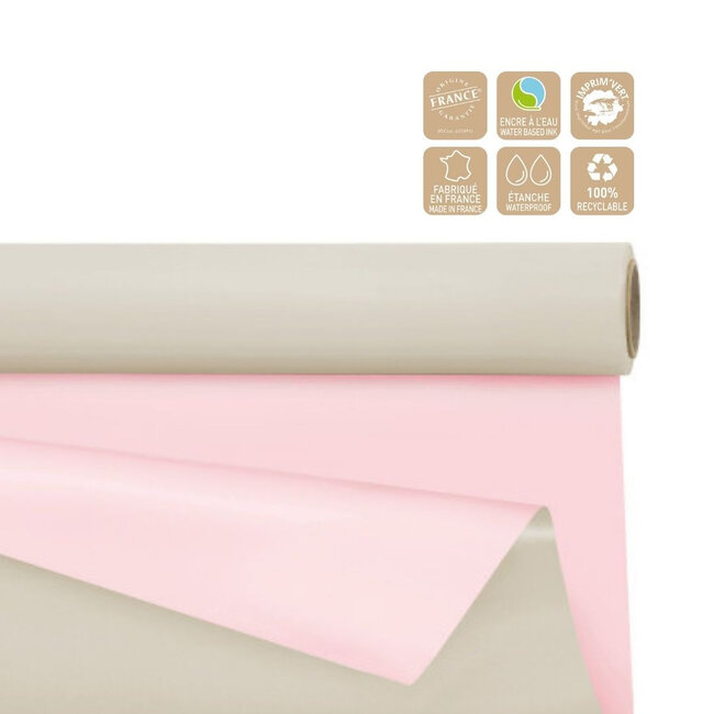 Double-Sided Foil on Roll | Colour: Pink | Width 80 centimetres | Length 40 metres | Per roll
