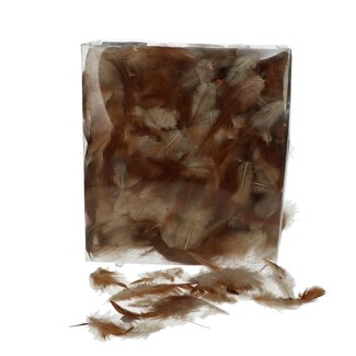 4A Rooster Feathers | Colour: Brown | Weight 45 grams | Per bag of feathers