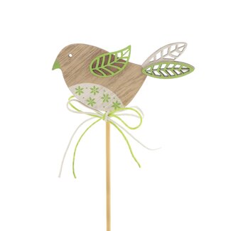 4A Bird Plant Stake “Kiki” | Colour: Green | Bird diameter 8 centimetres | Stake length ± 50 centimetres | Per 25 stakes