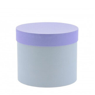 4A Cardboard Bouquet Holder "Hat Box" | Colour: Lilac | Diameter 15 centimetres | Height 13 centimetres | Per 6 bouquet holders