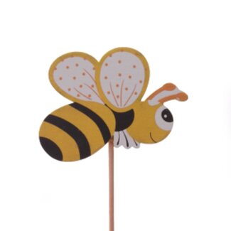 4A Bijsteker “Summer Bee” | Kleur: Geel | Diameter bij 7 centimeter | Lengte bijsteker ± 50 centimeter | Per 25 bijstekers
