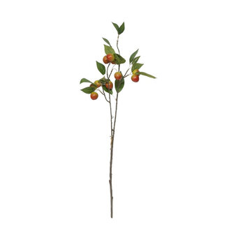 4A Plum Branch Claude Artificial Fruit | Colour: Orange | Length ± 76 centimetres | Per branch