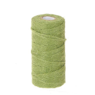 4A Groen Jute Draad Touw | Diameter 2 millimeter | Lengte 100 meter | Per stuk