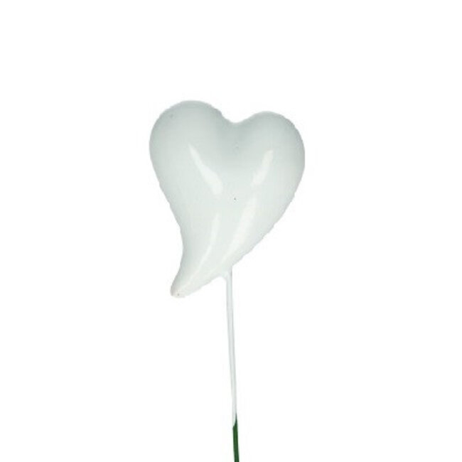 Heart Stake | Colour: Natural White | Length: ±20 centimetres | Diameter: 4 centimetres | Per 24 stakes