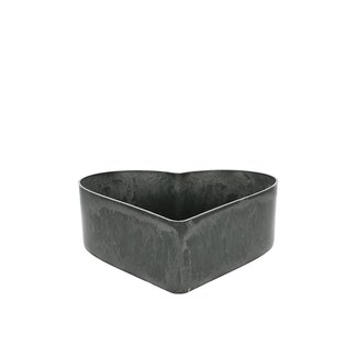 4A Melamine Heart | Colour: Grey | Length 26 centimetres | Width 24 centimetres | Height 7.5 centimetres | Per 10 hearts