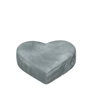 4A Ceramic Heart Decoration | Colour: Grey | Diameter 12 centimetres | Width 3 centimetres | Per 6 hearts