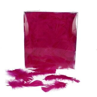4A Turkey Feathers | Colour: Fuchsia | Weight 45 grams | Per bag of feathers