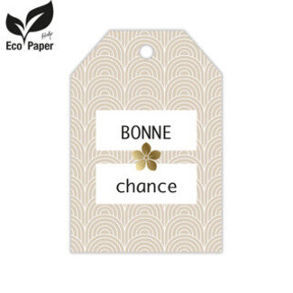 4A Label Card with French text “Bonne” | Colour: Beige | Width 5 centimetres | Height 8 centimetres | Per 20 labels