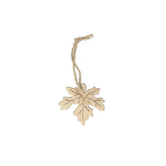4A Wooden Leaf Hanger | Colour: Natural Light Brown | Length 5 centimetres | Per 24 hangers
