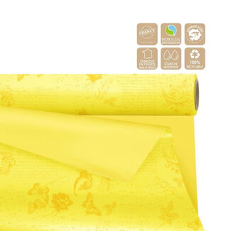 4A Two-Sided Matte Foil on Roll "Romance" | Colour: Dark Yellow | Width 80 centimetres | Length 25 metres | Per roll