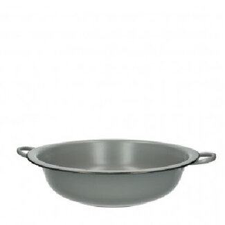 4A Zinc Bowl Flowerpot Plant Pot | Colour: Grey | Diameter 34.5 centimetres | Height 9.5 centimetres | Per 8 bowls