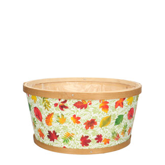 4A Houten Bloempot Plantenbak Blad “Herfst” | Kleur: Gemengde Kleuren | Lengte 22 centimeter | Breedte 11 centimeter | Per 10 plantenbakken