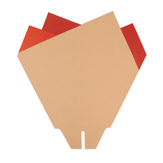 4A Hoezen Magnolia | Kleur: Rood | Lengte 33 centimeter | Breedte 33 centimeter | Per 50 hoezen