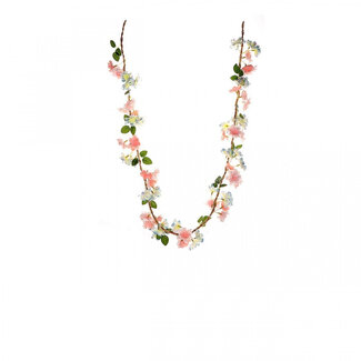 4A Camuna Blossom Decorative Garland Artificial Flower | Colour: Light Pink | Length ± 150 centimetres | Per decorative garland