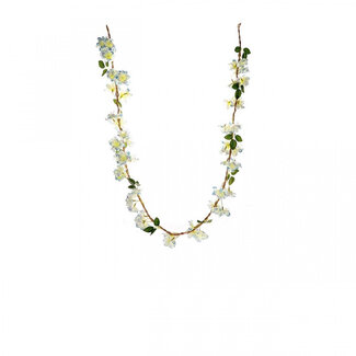 4A Camuna Blossom Sierslinger Kunstbloem | Kleur: Lichtblauw | Lengte ± 150 centimeter | Per sierslinger