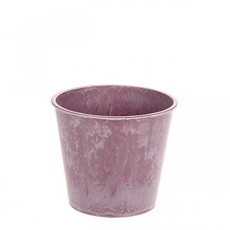4A Plastic Melamine Flower Pot Plant Pot | Colour: Purple | Diameter 13 centimetres | Height 11.5 centimetres | Per 12 flower pots