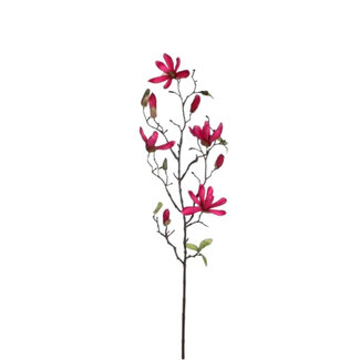 4A Magnolia Artificial Flower | Colour: Dark Pink | Length ± 75 centimetres | Per 12 artificial flowers