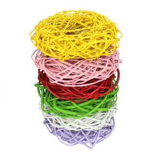 4A Kornelkirschenkranz | Farbe: Gemischte Farben | Cornus-Zweigenkranz | Durchmesser 30 Zentimeter | Pro 6 Kränze