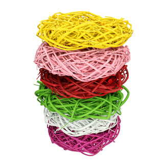 4A Kornelkirschenkranz | Farbe: Gemischte Farben | Cornus Zweigkranz | Durchmesser 30 Zentimeter | Pro 6 Kränze