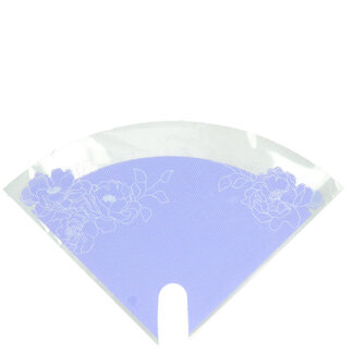 4A Kraft Moon Kraft-look Sleeves with Flowers | Colour: Lilac | Length 30 centimetres | Width 30 centimetres | Per 50 sleeves