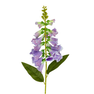 4A Foxglove Artificial Flower | Colour: Lilac | Digitalis Purpurea artificial flowers | Length ± 78 centimetres | Per 6 artificial flowers