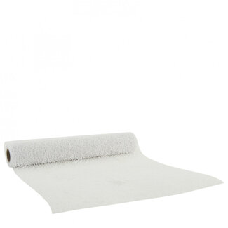 4A Tafelloper Honingraat motief “Honeycomb” | Kleur: Naturelle Wit | Breedte 28 centimeter | Lengte 2.5 meter | Per tafelloper