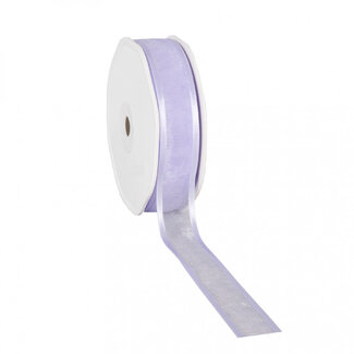 4A Lilac Organza Satin Ribbon | Width 25 millimetres | Length 25 metres | Per piece