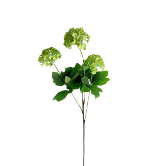 4A Sneeuwbal Kunstbloem | Kleur: Groen | Lengte ± 70 centimeter | Per 6 kunstbloemen