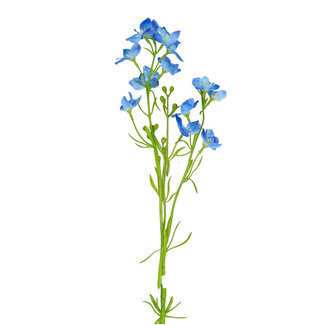 4A Rittersporn Kunstblume | Farbe: Hellblau | Delphinium Kunstblumen | Länge ± 85 Zentimeter | Pro 6 Kunstblumen