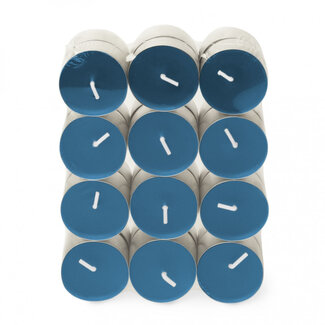 4A Geurkaars Theelicht “Sunrise” | Kleur: Blauw | Per 24 theelichten