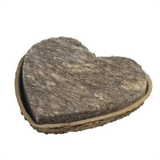 4A Bruin Oasis Bio Fibre Hart Base | Hoogte 34 centimeter | Per 2 stuks