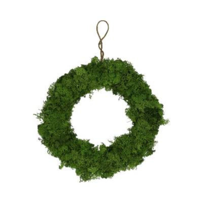 Reindeer Moss Wreath | Colour: Green | Diameter 20 centimetres | Per wreath