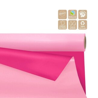 4A Zweiseitige Matte Folie auf Rolle "Universell" | Farbe: Rosa | Breite 80 Zentimeter | Länge 40 Meter | Pro Rolle