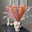 Boeket droogbloemen Eagerness by Emma | Lengte ± 65 centimeter | Met roze en oranje droogbloemen