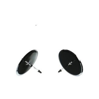 4A Kerzenhalter | Farbe: Silberfarben | Durchmesser 8 Zentimeter | Pro 4 Kerzenhalter