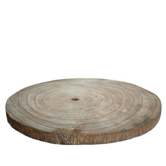4A Dried Wood Slice Apollonia Dried Decoration | Colour: Brown | Diameter 46 centimetres | Per wood slice