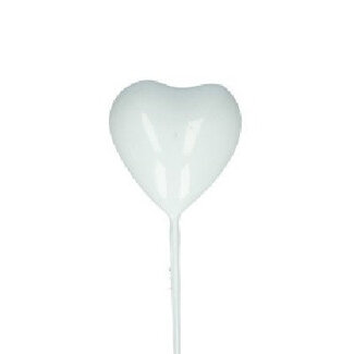 4A Heart Stake | Colour: Natural White | Length: ±20 centimetres | Diameter: 3 centimetres | Per 48 stakes