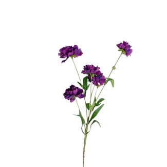 4A Cornflower Artificial Flower | Colour: Purple | Centaurea artificial flowers | Length ± 65 centimetres | Per 10 artificial flowers