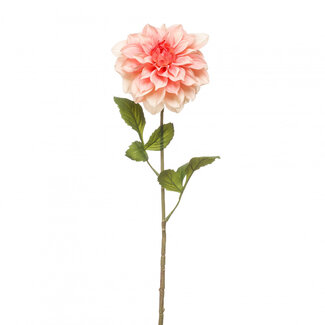 4A Dahlia Artificial Flower | Colour: Salmon | Length ± 72 centimetres | Per 4 artificial flowers