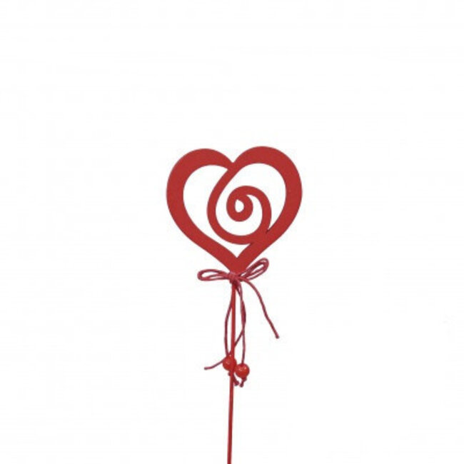 Heart Stake | Colour: Red | Length: ±20 centimetres | Diameter: 7 centimetres | Per 18 stakes